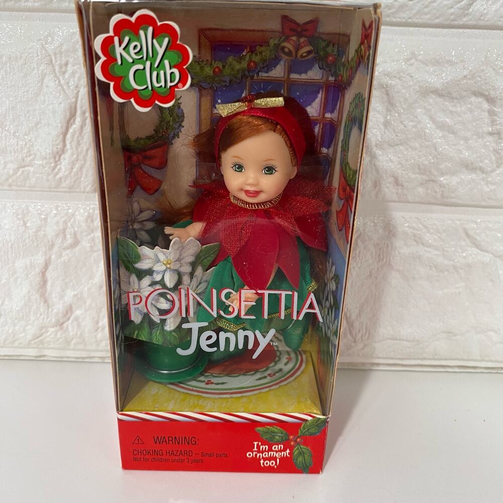 Kelly Club Poinsettia Jenny Vintage NRFB Christmas Barbie